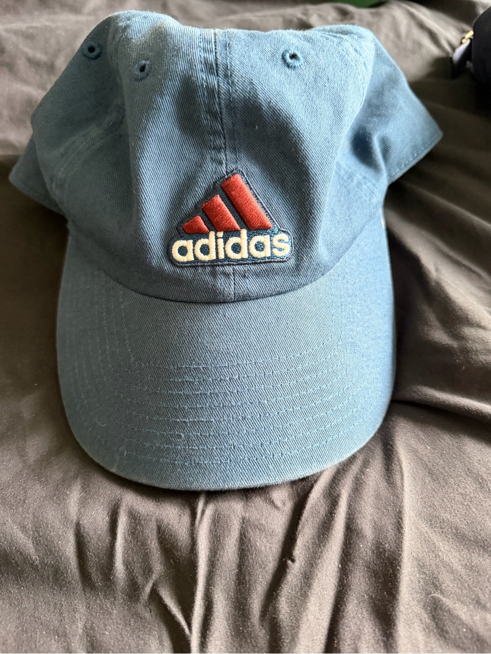 adidas Light Blue Cap with Red Logo